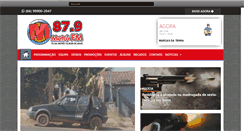 Desktop Screenshot of metrofmjuina.com.br