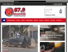 Tablet Screenshot of metrofmjuina.com.br